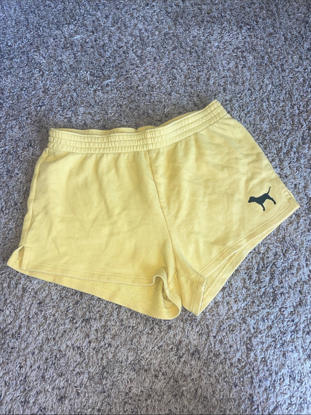 PINK Victoria's Secret Yellow Athletic Lounge Shorts